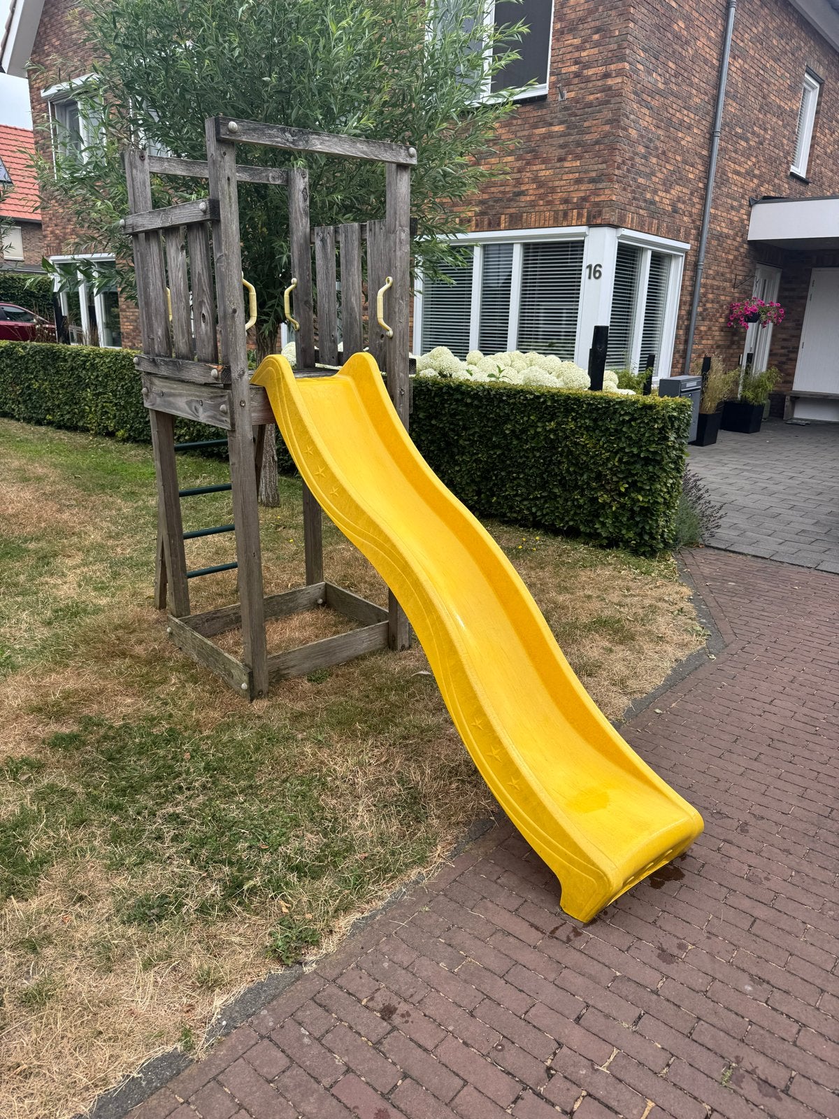 Jungle Gym Speeltoestel met trapje, Glijbaan en “Klimtoren”, Ophalen, Gebruikt, Glijbaan