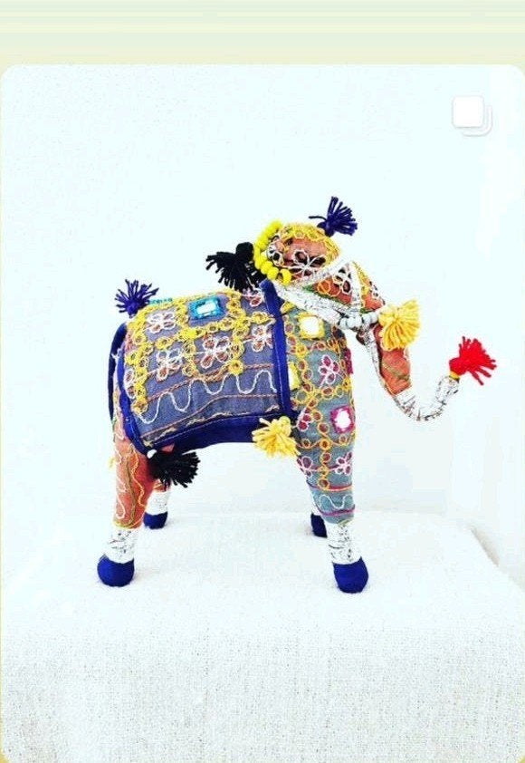 Decoratieve Indiase Olifant - Handgemaakt, Ophalen of Verzenden