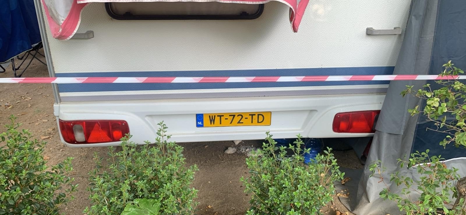 caravan hobby De Luxe 440 staat in Spanje Canet de mar, Rondzit, Hobby, Particulier, Koelkast
