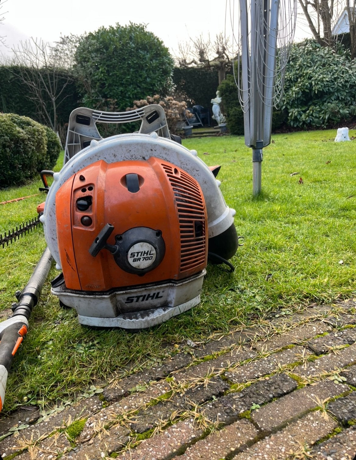 Stihl BR 700 Bladblazer, Tuin en Terras, Bladblazers, Ophalen of Verzenden, Zo goed als nieuw, Benzine