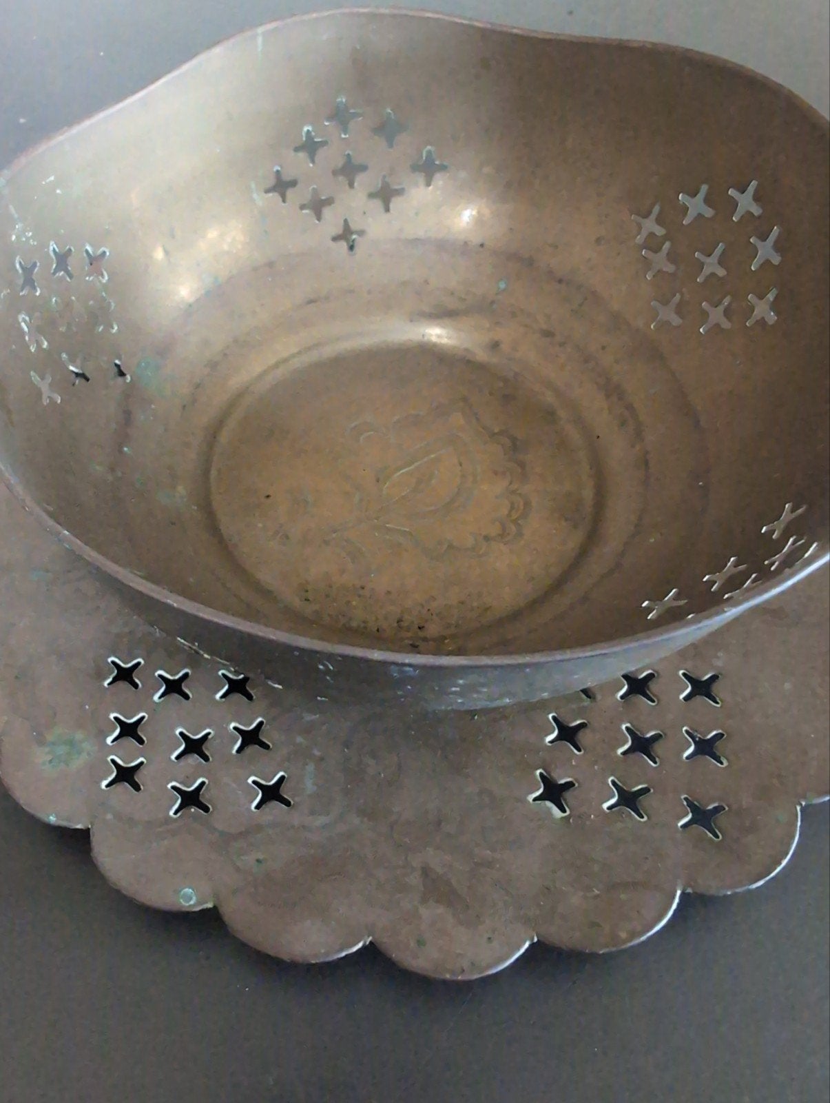 Bord met schaal, Ophalen of Verzenden
