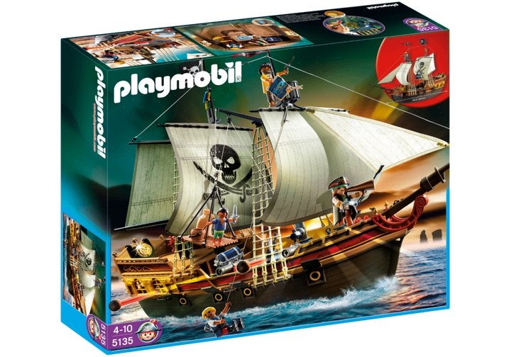 Playmobil pirate ship - 5135, Kinderen en Baby's, Speelgoed | Playmobil, Ophalen, Pirates, Complete set, Nieuw