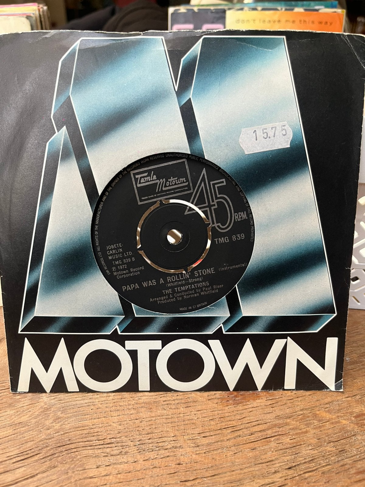 The Temptations. Papa was a rolling stone, Ophalen of Verzenden, Zo goed als nieuw, Pop