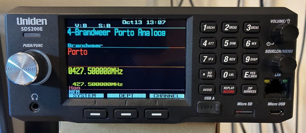 Uniden SDS200e scanner incl. Butel ARC536Pro software., Ophalen of Verzenden, Gebruikt, 500 kanalen of meer