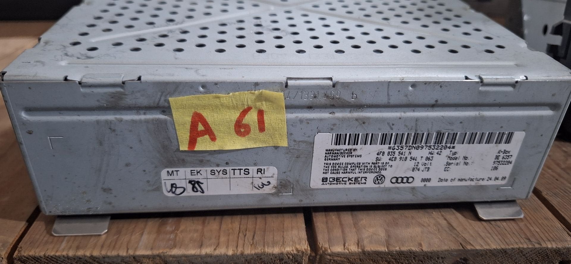 Originele Audi A6 C6 / Q7 Radio Unit / MMI Module - 4F003554, Gebruikt, -, -, Ophalen of Verzenden