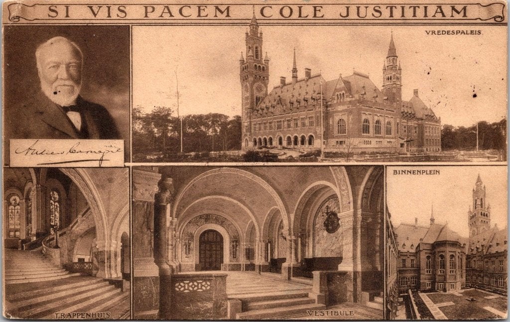 Den Haag 's-Gravenhage - 10 ansichtkaarten Vredespaleis, Verzenden, Voor 1920, Gelopen, Zuid-Holland