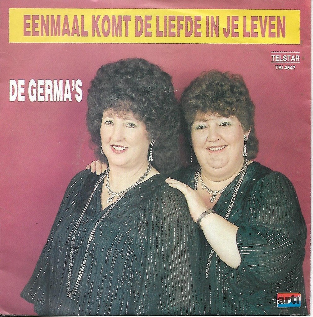 De Germa`s - Eenmaal komt de liefde in je leven (Telstar), 7 inch, Single, Ophalen of Verzenden, Zo goed als nieuw
