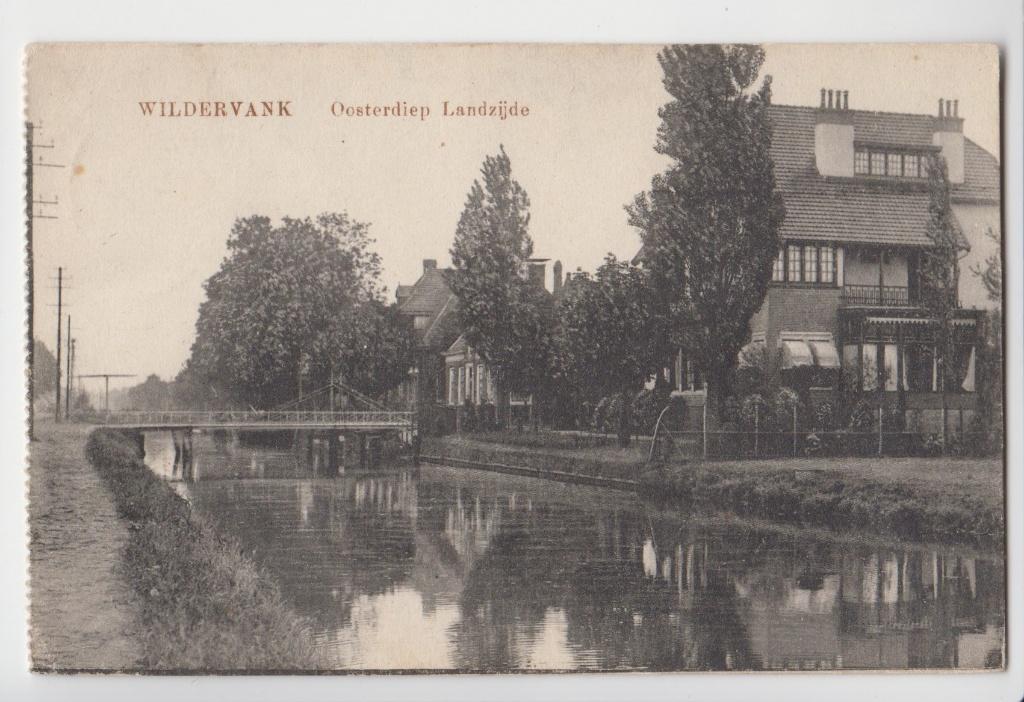 173 Wildervank Oosterdiep Landzijde Oude Verzonden Kaart B87, Verzenden, 1920 tot 1940, Gelopen, Groningen