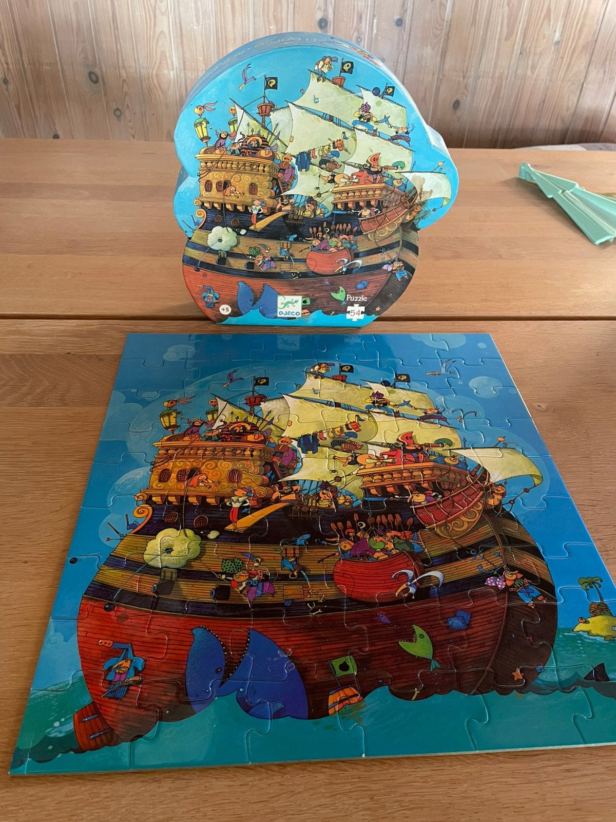 Djeco piraten puzzel, Ophalen of Verzenden, 10 tot 50 stukjes, Zo goed als nieuw, 4 tot 6 jaar