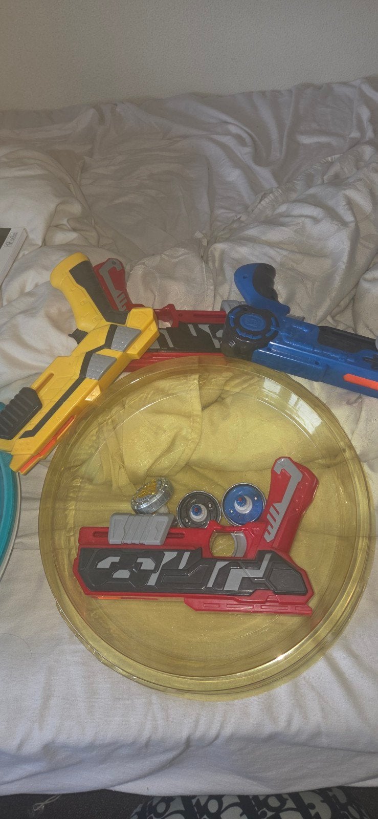 Beyblade Burst Set met 3 Launchers en Arena, Ophalen of Verzenden, Gebruikt, Jongen of Meisje