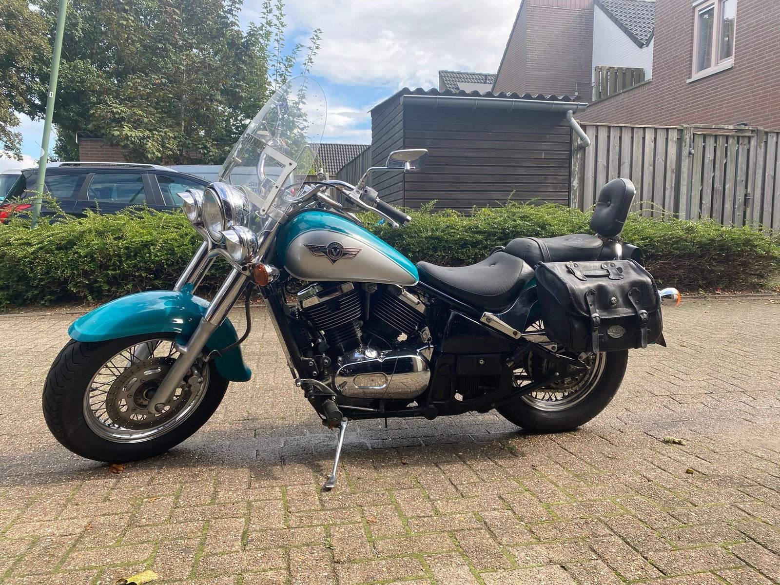 Zeegroene fijne Kawasaki Vulcan VN800 / 1998, Motoren, Motoren | Kawasaki, Particulier, Chopper