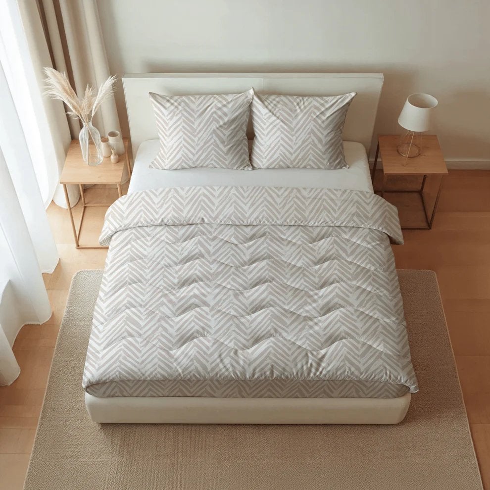 Royalbed etnic cream dekbed NIEUW katoen, Beige, Ophalen of Verzenden, Deken of Dekbed, Nieuw