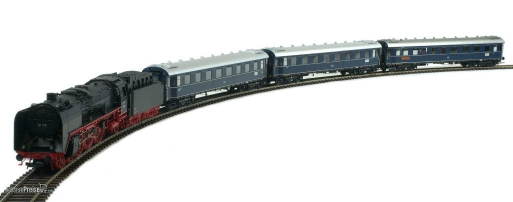 Lenz spoor 0 Treinset 43210-01 met BR01 en 3 wagons, Ep. 3, Overige merken, Treinset, Gelijkstroom, Nieuw