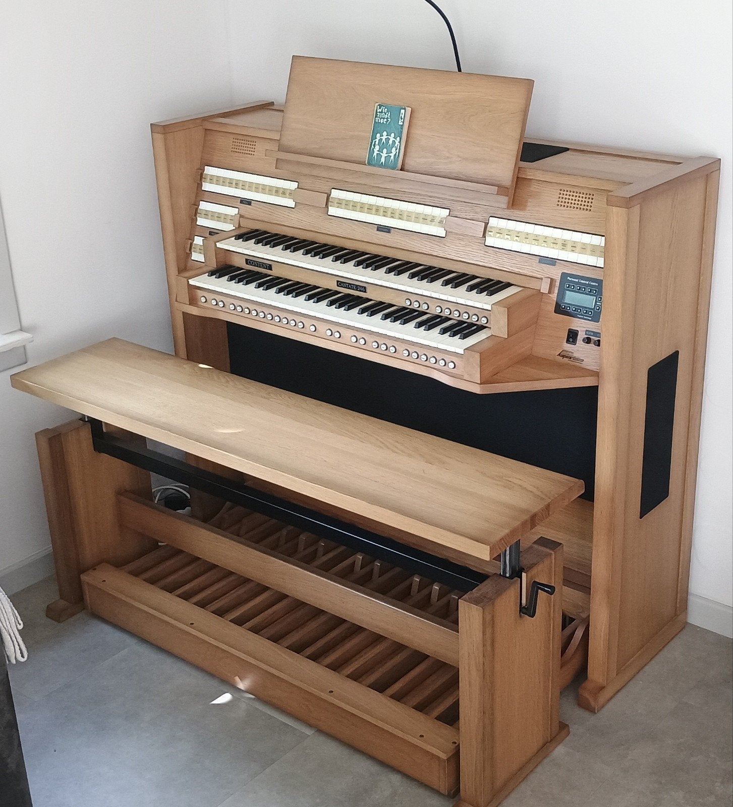 Content Cantate 246, Muziek en Instrumenten, Orgels, Ophalen, Zo goed als nieuw, 2 klavieren, Orgel
