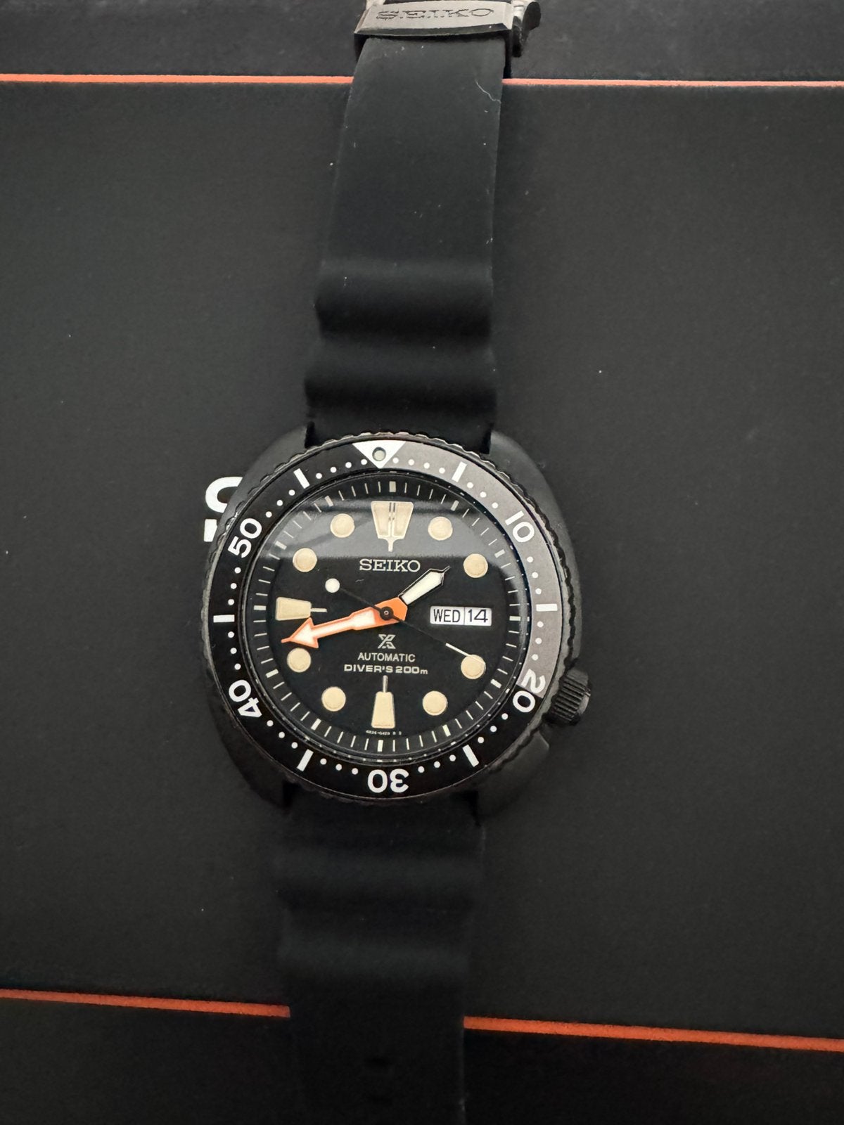 Seiko Prospex Diver SRPC49K Darth Turtle Limited Edition, Seiko, Staal, Polshorloge, Nieuw