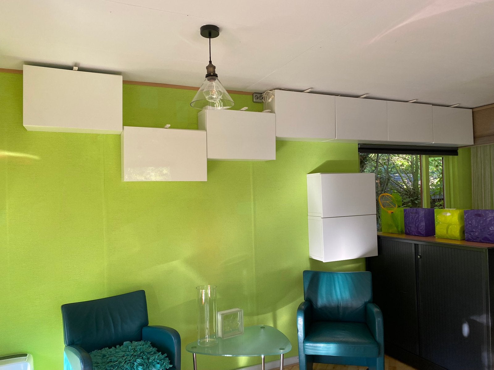 wandkastjes Ikea Besta 60x20x38 cm met hoogglans deuren, wit, Huis en Inrichting, Ophalen, Gebruikt, Minder dan 150 cm, Minder dan 25 cm