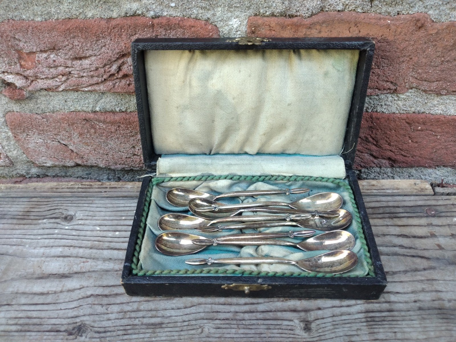 Van kempen 8 zilveren koffie/thee/mocca lepeltjes, Antiek en Kunst, Antiek | Goud en Zilver, Ophalen of Verzenden, Zilver
