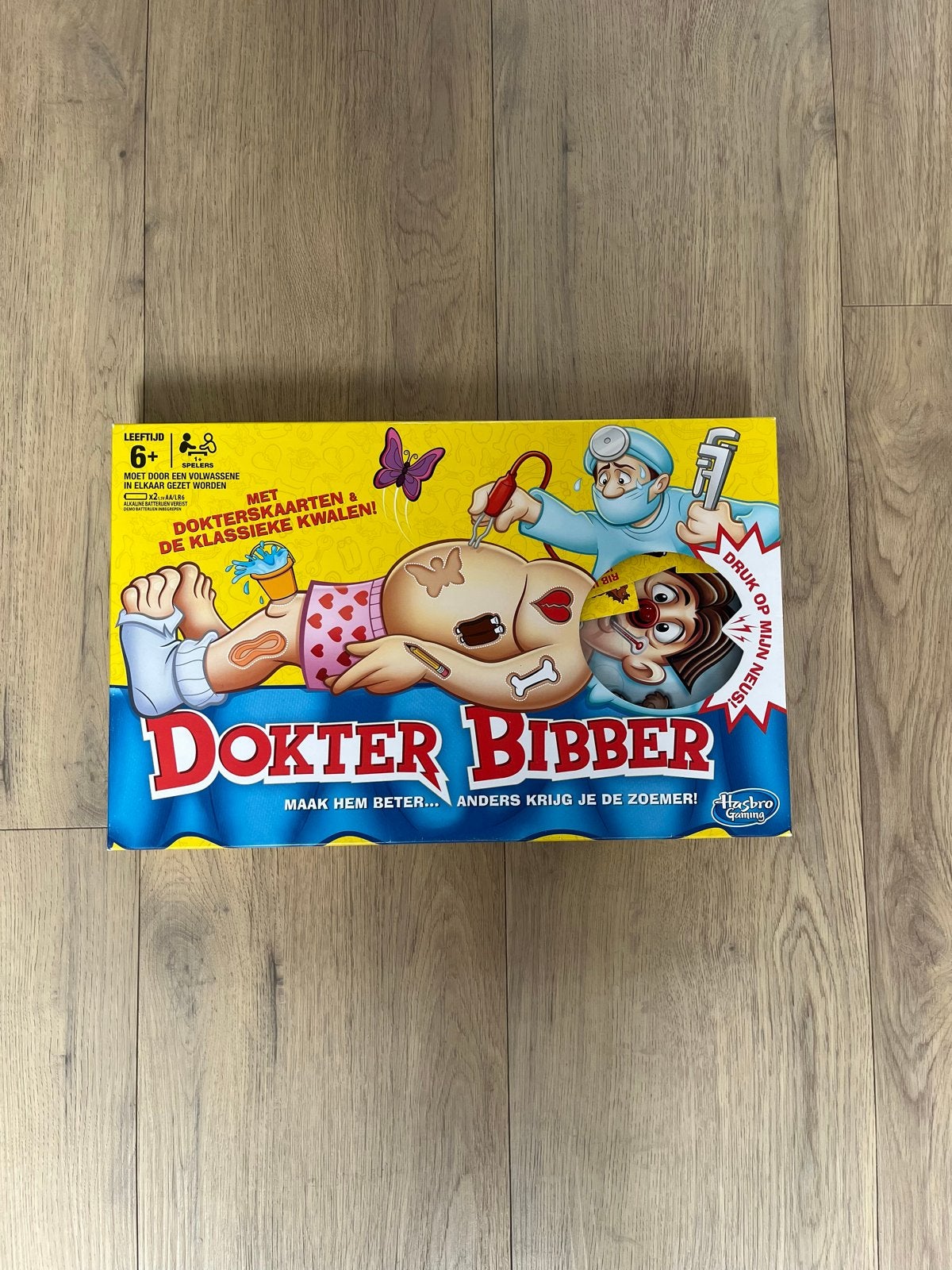 Dokter Bibber spel van Hasbro Gaming, Een of twee spelers, Ophalen of Verzenden, Gebruikt
