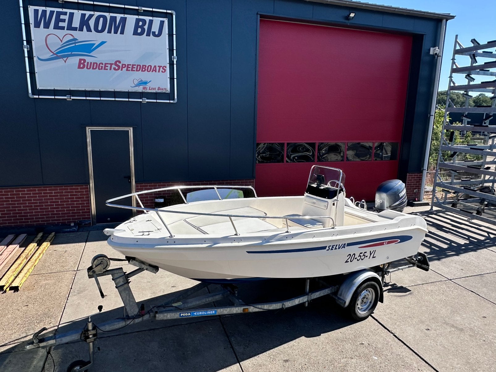 Nette  450 Consoleboot Yamaha 60 pk Pega trailer vaarklaar, 60 pk, Viertaktmotor, 5 m, Ophalen of Verzenden