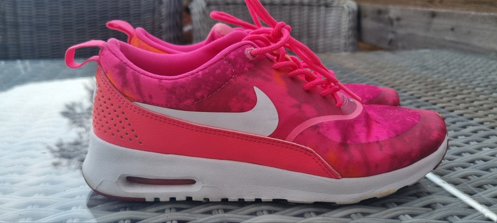 Nike Air Max Thea Print - Roze/Wit Sportschoenen - Maat 38, Sportschoenen, Nike, Ophalen of Verzenden, Zo goed als nieuw