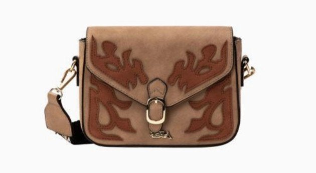 IZIA tas schoudertas boho ibiza stijl vegan bruin leer, Overige merken, Bruin, Nieuw, Ophalen of Verzenden