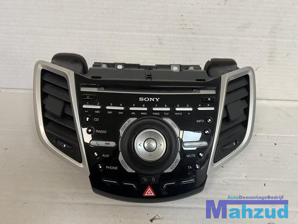 FORD FIESTA 6 sony radio cd speler luchtrooster midden 2010-, Gebruikt, Info@ford.com, Ophalen of Verzenden, Ford