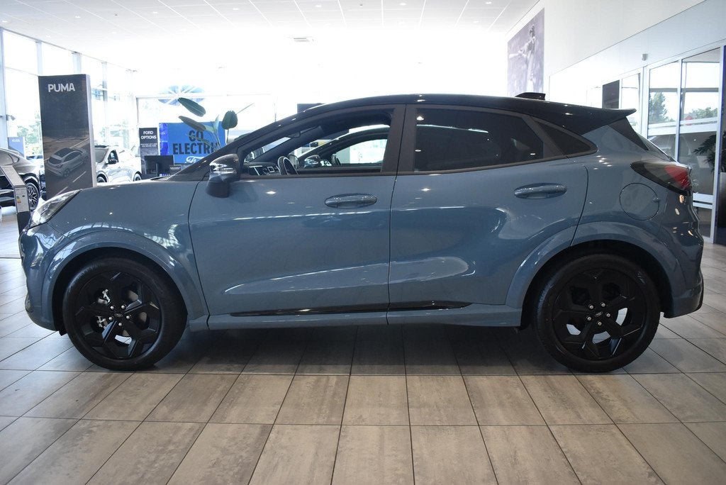 Ford Puma 1.0 EcoBoost Hybrid BlueCruise Edition | Showroom, Auto's, Ford, Puma, Euro 6, Blauw, Leder en Stof