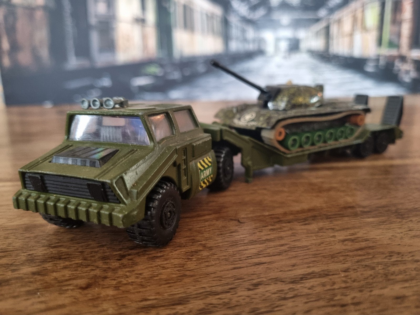 Matchbox Battle Kings Tank Transporter K-106 & K-102, Ophalen of Verzenden, Gebruikt