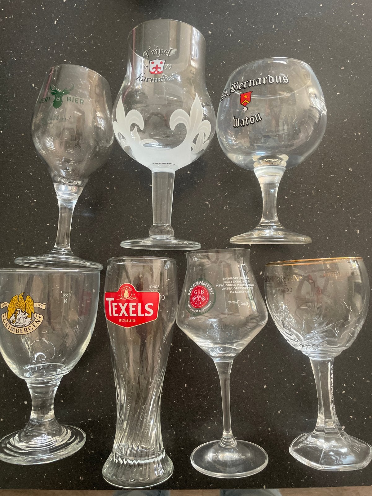 Bierglazen collectie - Diverse merken, Ophalen, Gebruikt, Meerkleurig, Glas