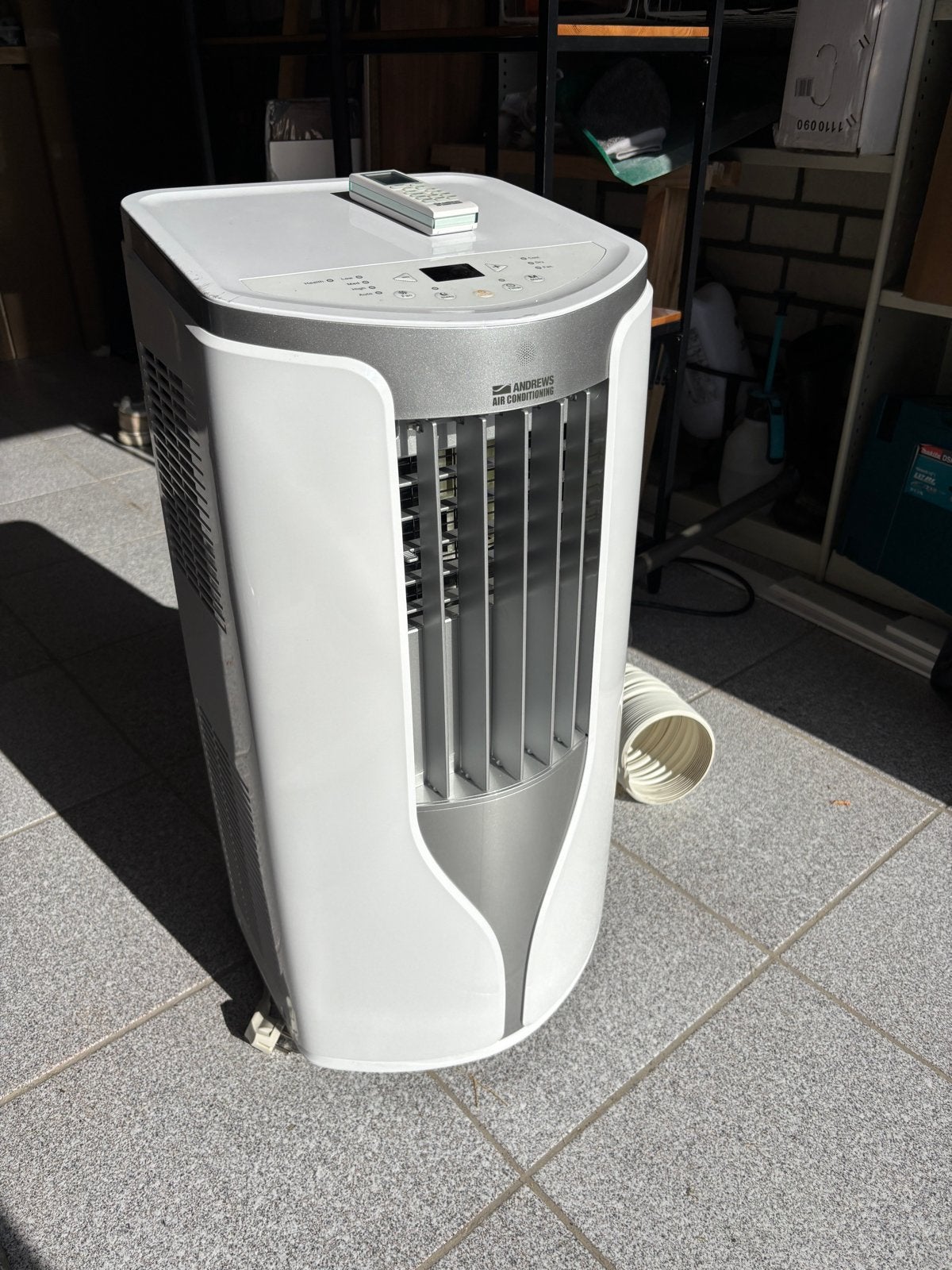 Andrews Air Conditioner Mobiele Airco 3.5 kW, Witgoed en Apparatuur, Ophalen, Gebruikt, 3 snelheden of meer, Koelen en Ontvochtigen
