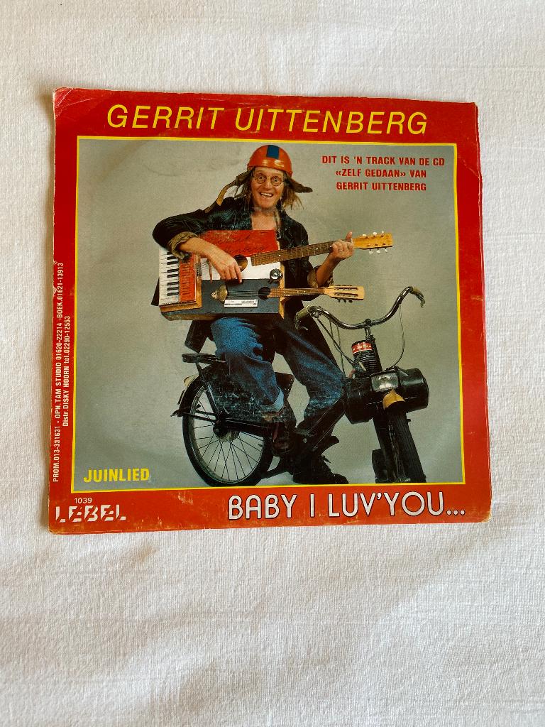 gerrit uittenberg - baby i luv' you, Cd's en Dvd's, Vinyl Singles, Ophalen of Verzenden, Zo goed als nieuw, Overige formaten, Nederlandstalig