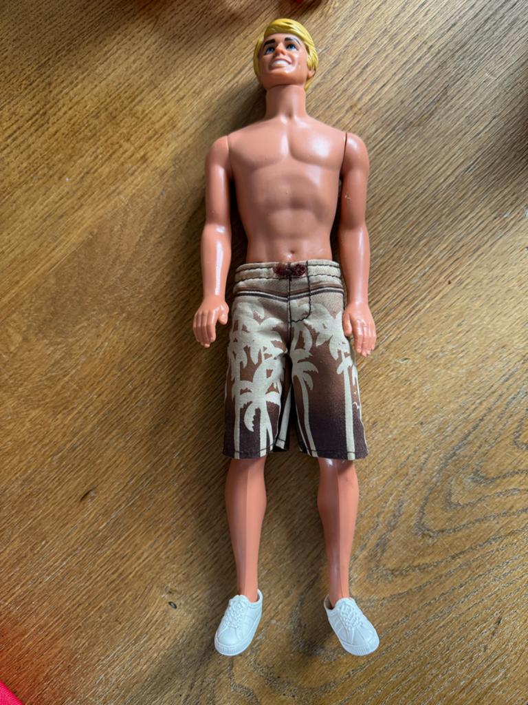 Vintage Mattel Ken pop 1988 met zwemshort en schoenen, Ophalen of Verzenden, Gebruikt, Pop