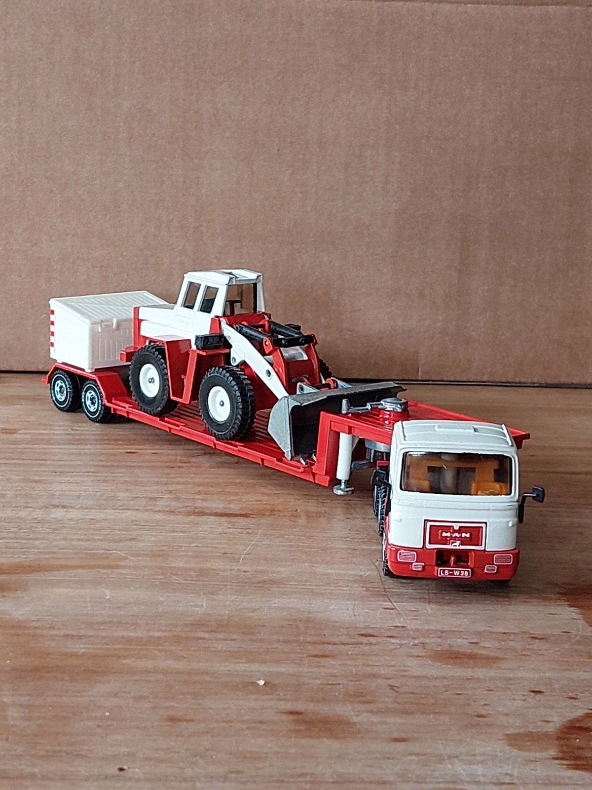 SIKU 2125 MAN Dieplader met Zettelmeyer € 20, Ophalen of Verzenden, Zo goed als nieuw, Bus of Vrachtwagen