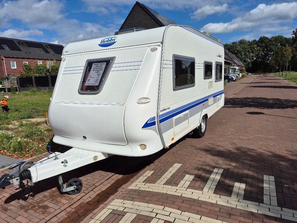 In prijs verlaagd!  Caravan Hobby 460 Excellent Easy, Caravans en Kamperen, Caravans, Rondzit, Hobby, Frans bed, Particulier