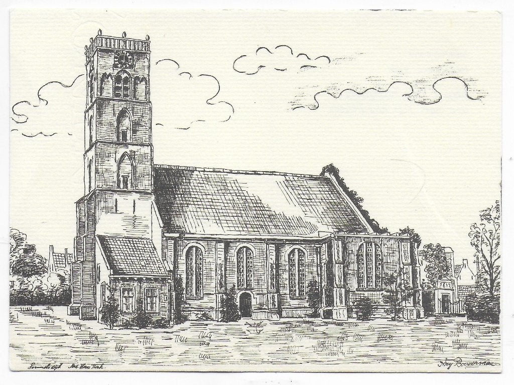 Sommelsdijk Ned Herv Kerk Ongelopen Ansichtkaart (B7904 ), Ophalen of Verzenden, 1980 tot heden, Ongelopen