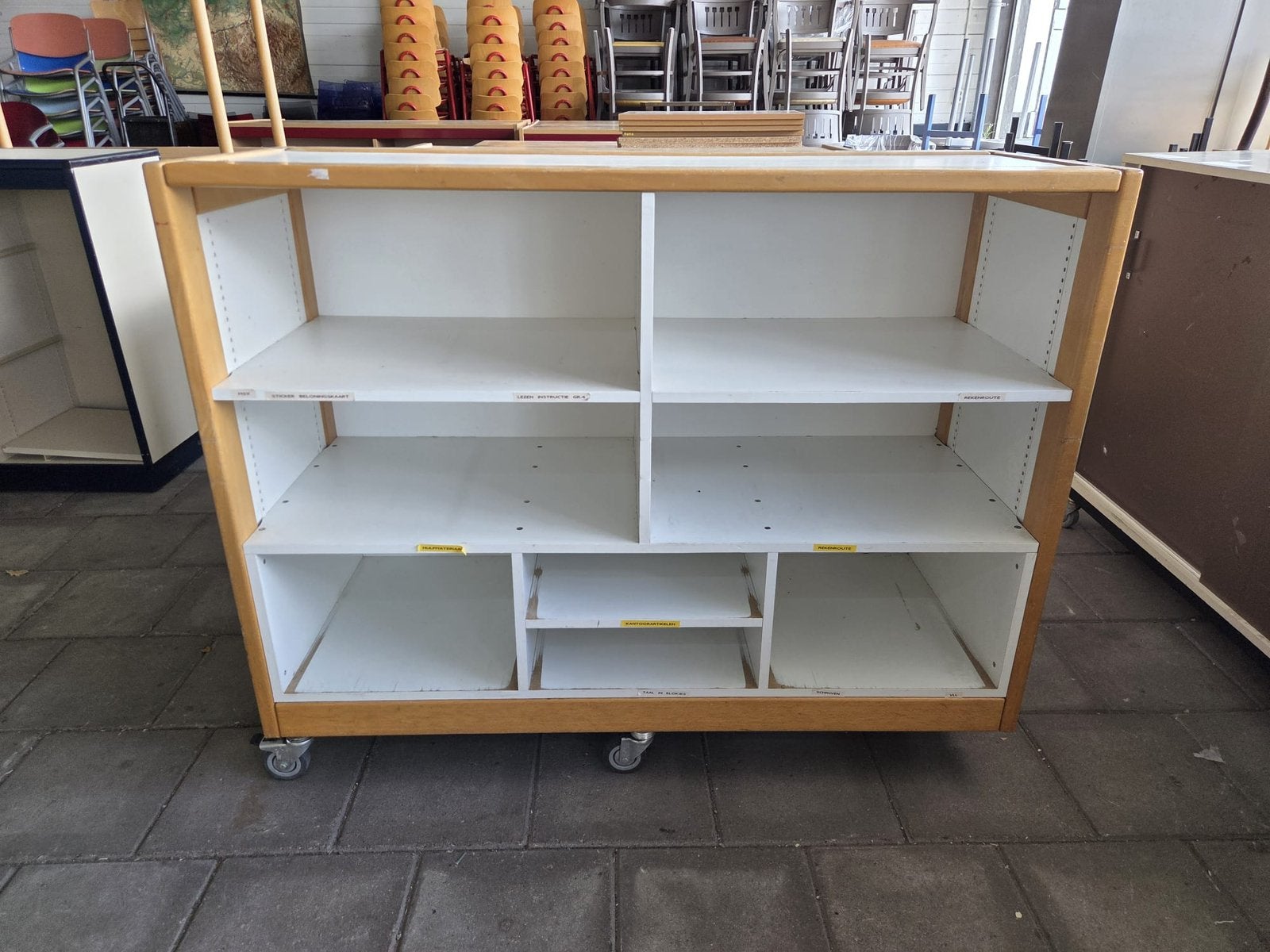 1x Schilte Schoolkast Boekenkast, Ophalen, Gebruikt, Schilte, X