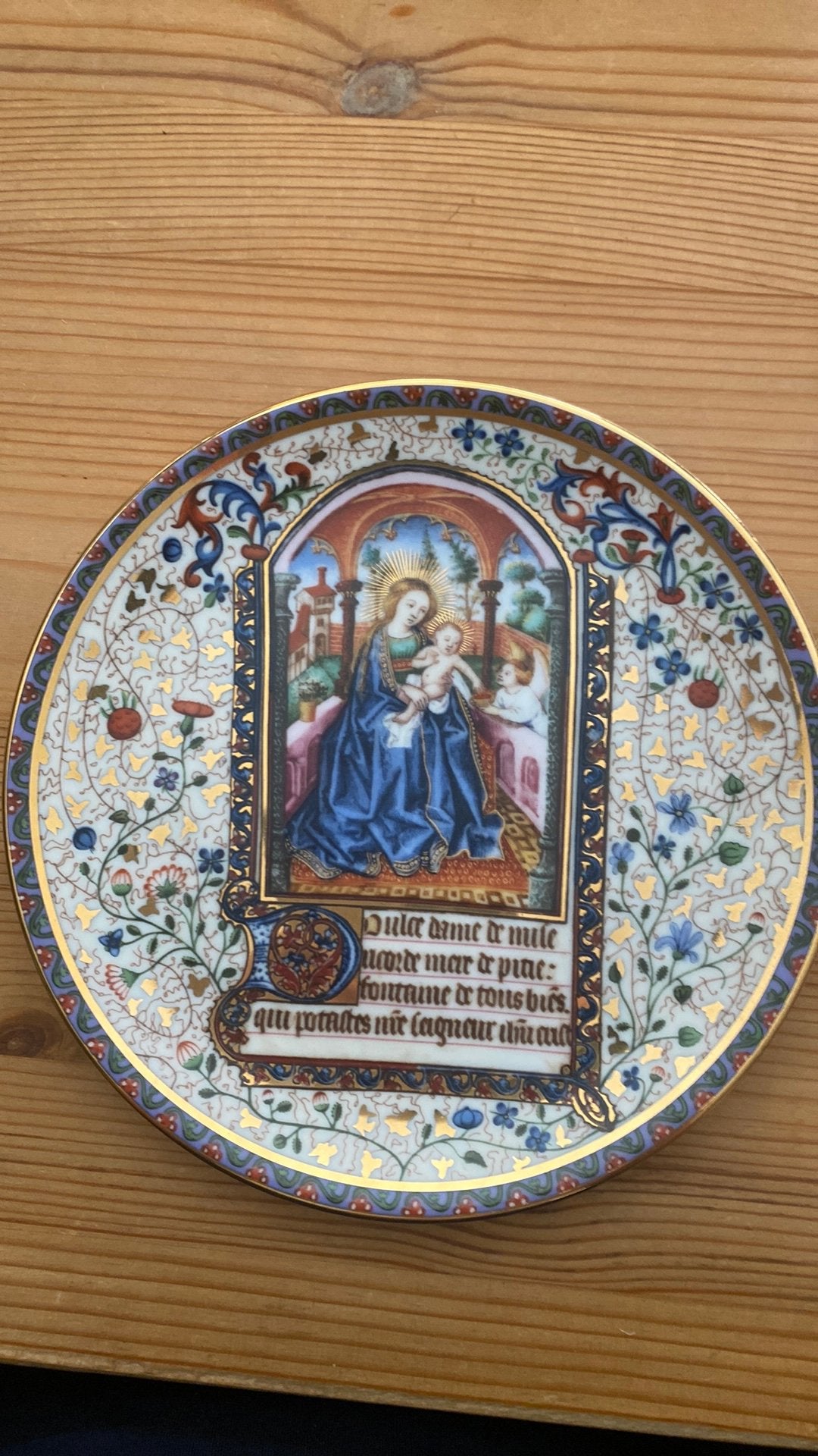 Bradex Madonna col Bambino porseleinen sierbord, Antiek en Kunst, Ophalen of Verzenden