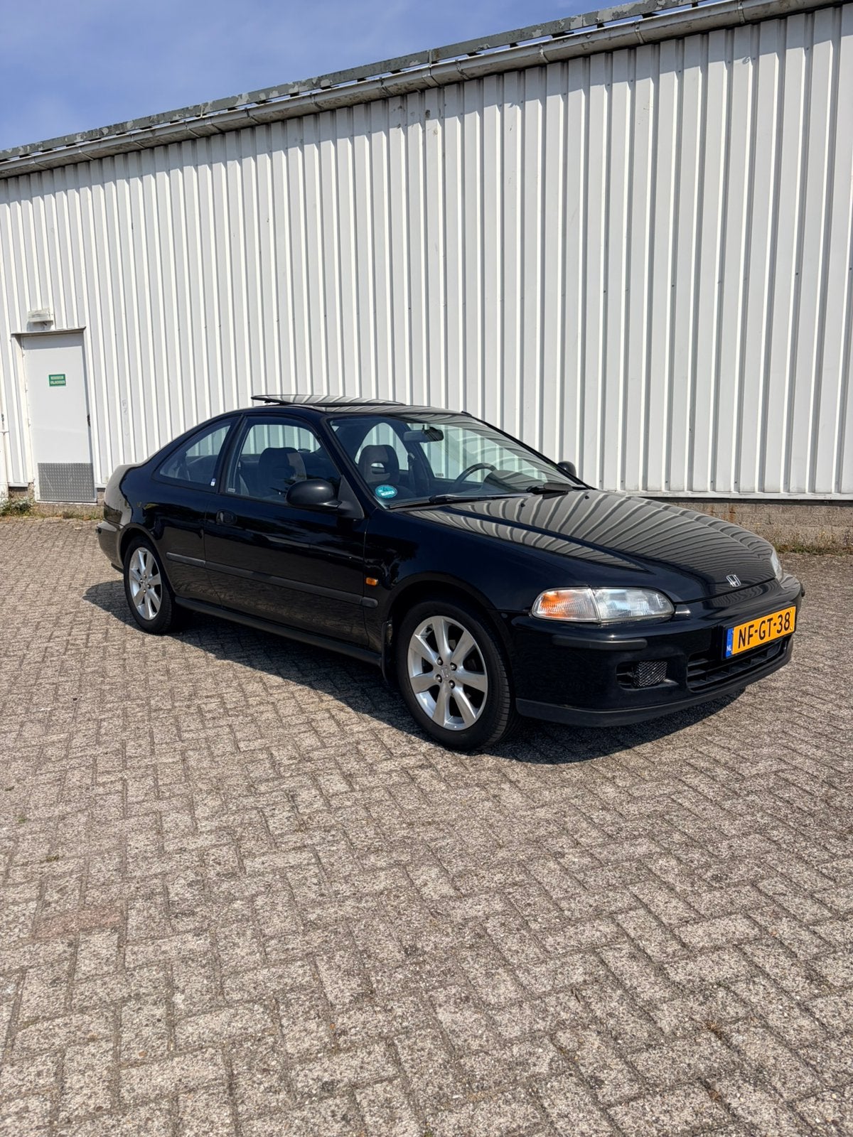 Honda Civic 1.5 I Coupe LS AUT 1995 Zwart, Auto's, Zwart, 100 pk, Zwart, Origineel Nederlands