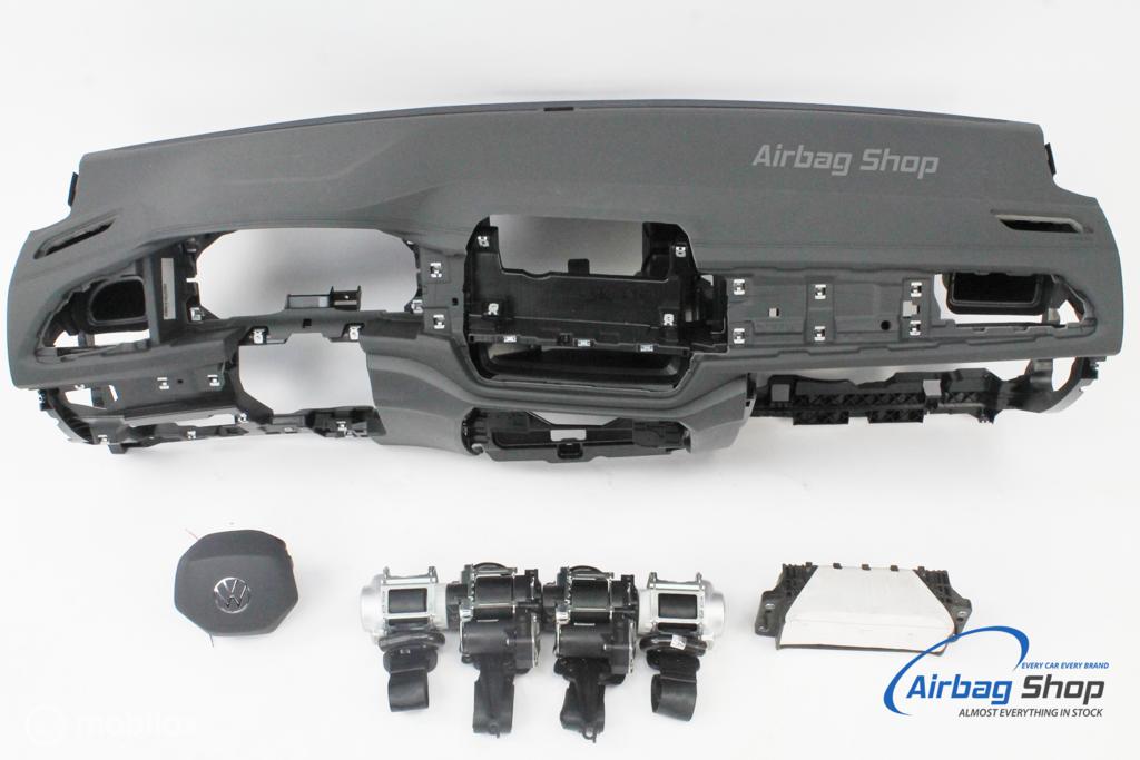 Airbag set Dashboard stiksel lift Volkswagen T-roc 2017-..., Gebruikt, Ophalen of Verzenden