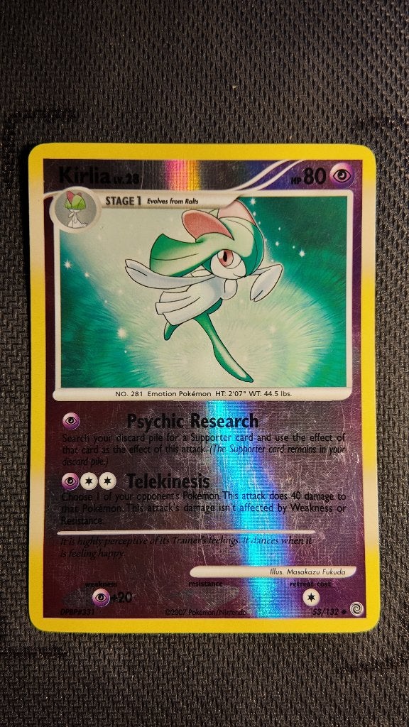 Kirlia 53 Secret Wonders | Pokemon kaart, Ophalen, Zo goed als nieuw, Losse kaart, Foil