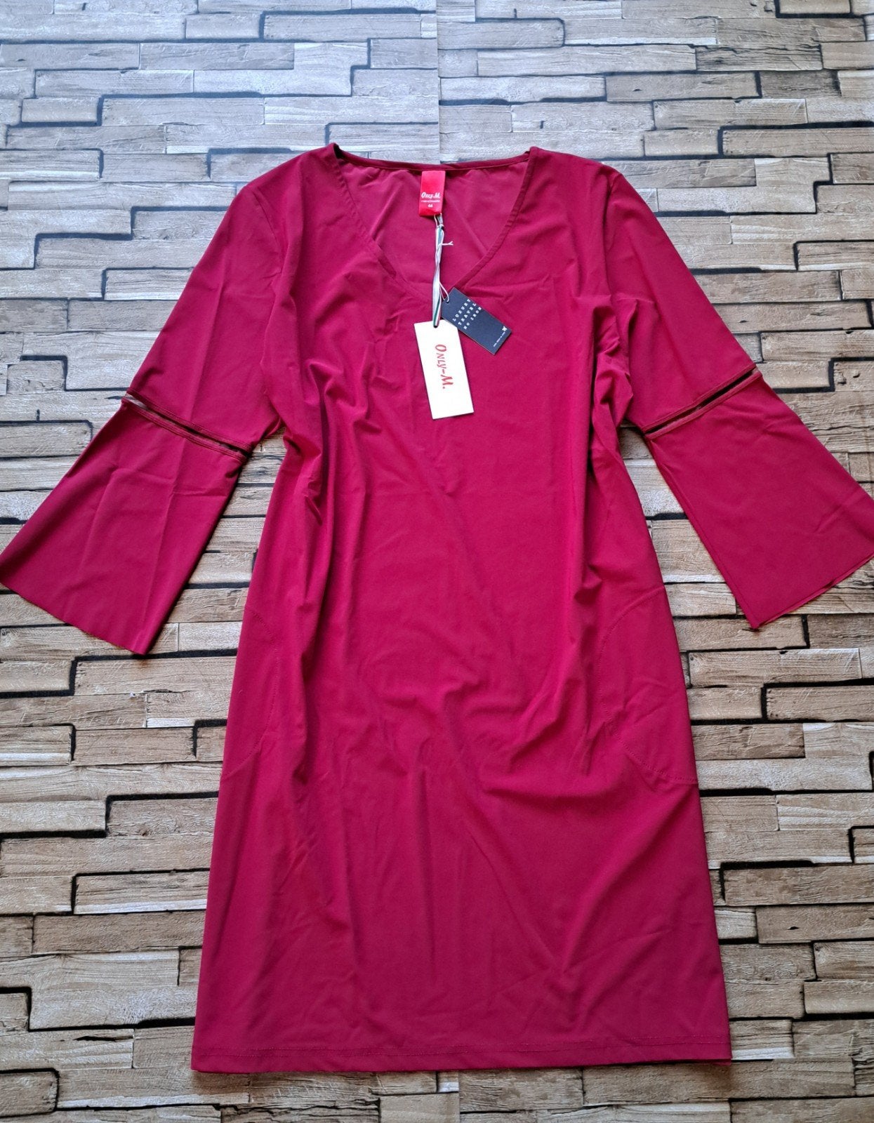 ONLY-M. Nieuwe travelstof jurk, maat 44/46, Verzenden, Nieuw, Knielengte, X