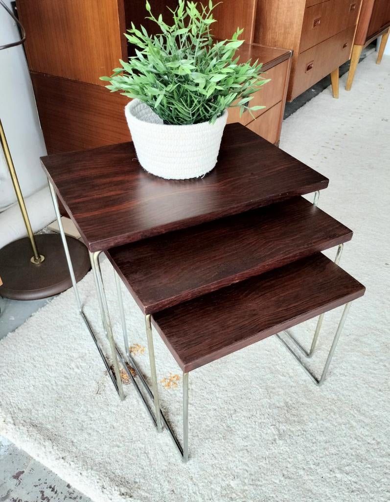 Vintage mimiset, nesting tables Brabantia, Ophalen, Gebruikt, ., .