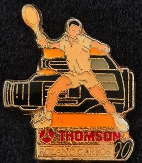 Roland Garros- Thomson camera pin, Verzenden, Nieuw, Sport, Speldje of Pin