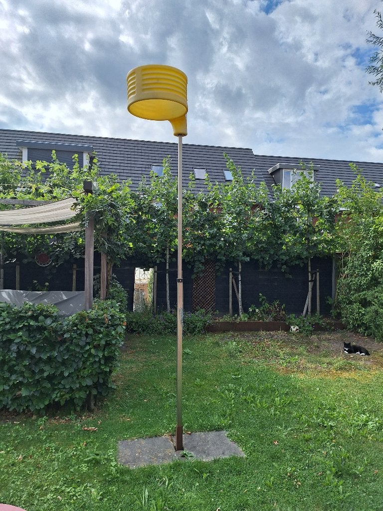 Korfbalpaal met korf en grondplaten - Ideaal voor de tuin!, Sport en Fitness, Korfbal, Ophalen, Gebruikt, Korf of Paal