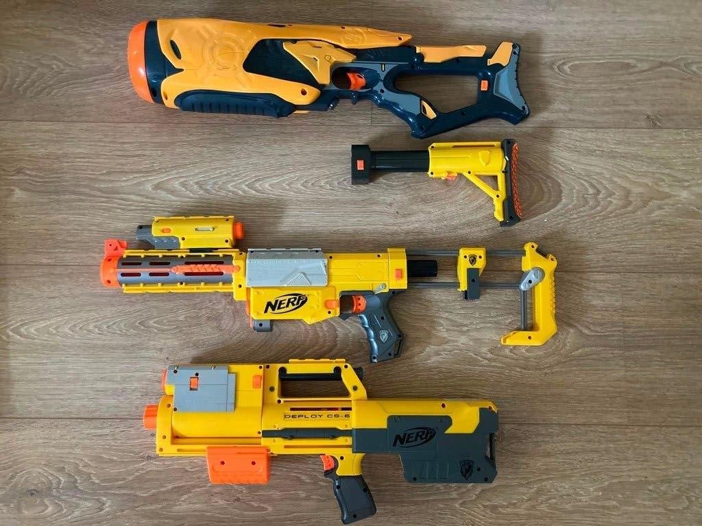 Mega grote NERF gun set met ammo, Ophalen, Gebruikt