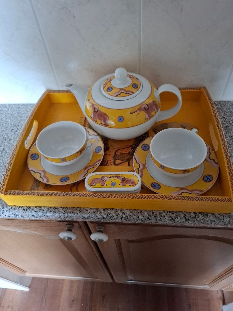 Theeset van Cote Do'r., Ophalen of Verzenden, Zo goed als nieuw, Overige stijlen, Porselein
