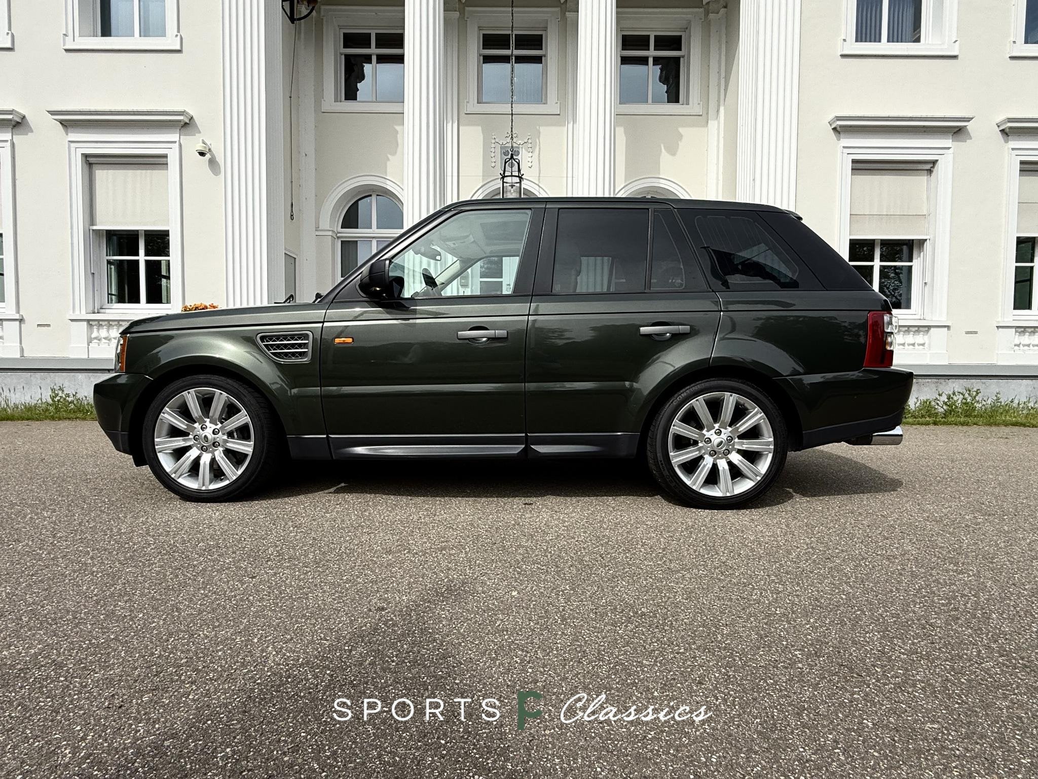 Land Rover Range Rover Sport 4.2 V8 Supercharged Tonga Green, Auto's, Automaat, Dealer onderhouden, 4197 cc, Gebruikt