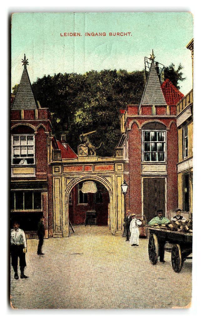 Leiden, Ingang Burcht, Verzenden, Voor 1920, Gelopen, Zuid-Holland