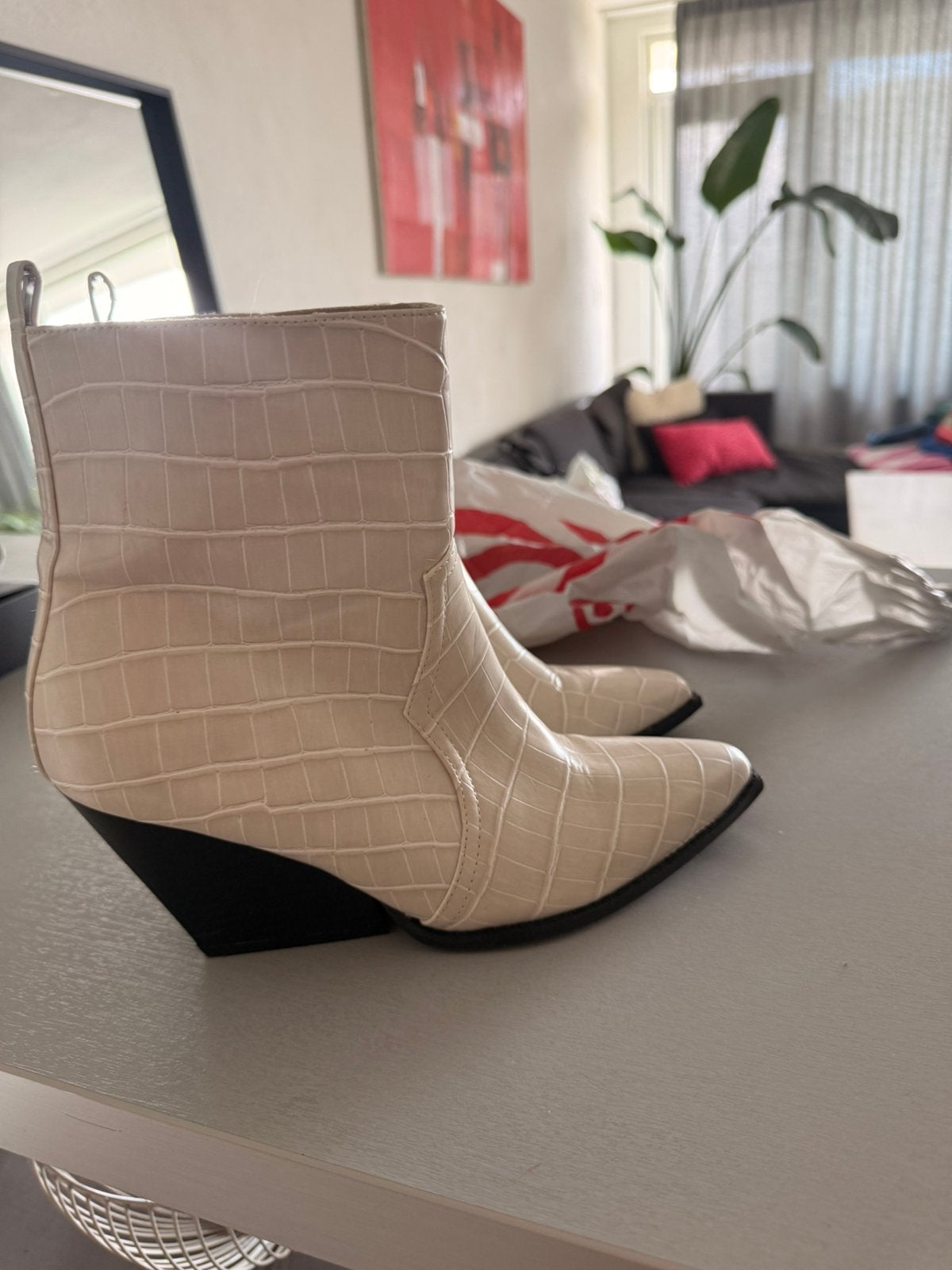 Cowboylaarzen 38, Hoge laarzen, Beige, Nieuw, Ophalen of Verzenden