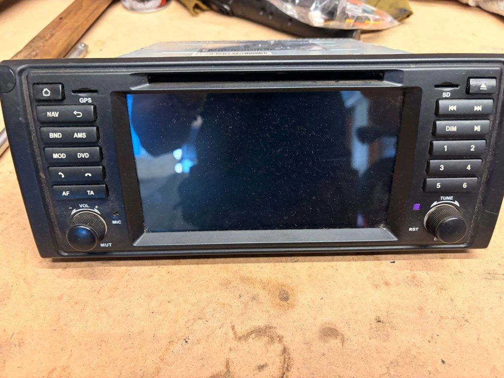 BMW e39 e53 Android scherm - dubbel din radio, Ophalen of Verzenden, Gebruikt
